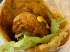 -小红车炸蛋葱油饼