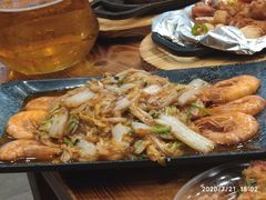 大虾烧白菜-老东镇啤酒屋海鲜加工·蒸汽海鲜·海鲜烧烤(台东店)