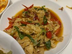 火腿炒农家豆腐皮-辣公子·千岛湖私房菜(滨江店)