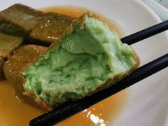 菜汁豆腐-巫记鸡饭店