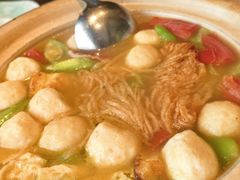 丝瓜鱼丸炖馓子-永安鱼庄·镇江菜(东吴路店)