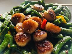 自家制XO酱炒蜜豆带子-三号黄浦会Canton Table