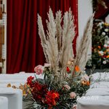 红色西式仪式婚礼