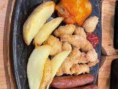 香辣烤肠配黑椒鸡排-萨莉亚意式餐厅(深圳北站店)