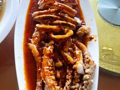 香辣鱿鱼-华圆美食-老蓬莱菜(蓬港路店)