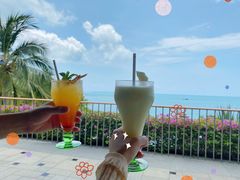 -日落吧·海景咖啡厅·餐酒吧·鸡尾酒·下午茶·乐队表演·浪漫夕阳·三亚文华东方酒店