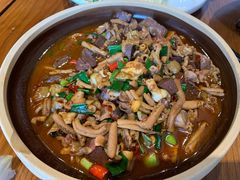 白辣椒炒伏鸡胗-爷爷的土钵菜(街道口店)