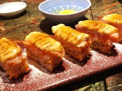 焦糖三文鱼寿司-炙柒Sekinana·精致料理 烧鸟·铁板烧(海上世界店)