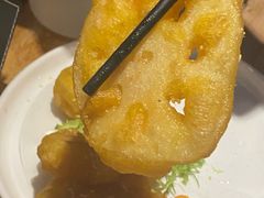 白洋淀虾仁藕饼-小放牛炒菜馆(北国商城店)