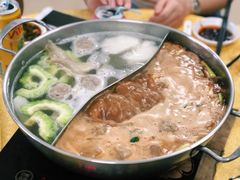 清汤沙茶双拼锅-鑫宝沙茶牛肉火锅(永泰店)