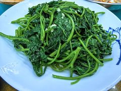 蒜蓉炒蕃薯叶-利雅园酒家(大沙地店)