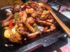碳火乾鍋蝦+雞翅-炭舍干锅·烤鱼(扬名广场店)