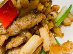 干贝酱酸姜炒虾菇-尚一汤·粤菜海鲜(环球港店)