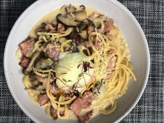 奶油汁培根溏心蛋意面-Future&Kitchen