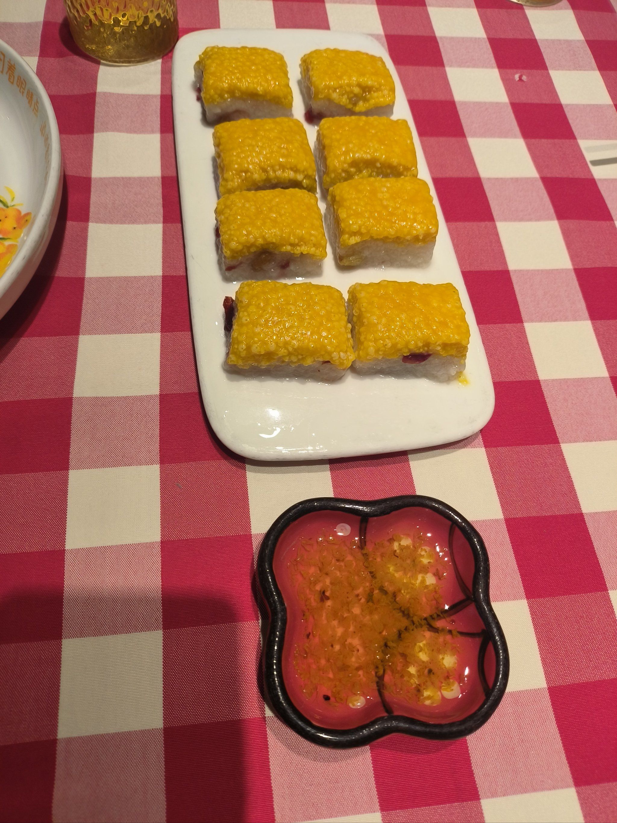 西贝的黄米凉糕