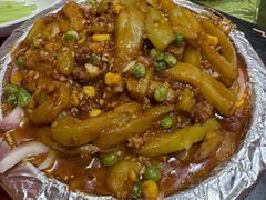 铁板酱香茄子-正阳门饭庄·烤鸭·北京菜(万丰路七里庄店)