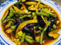 豆角烧茄子-靖远尕六美味羊羔肉