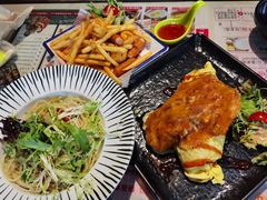 马苏里拉鸡扒蛋包饭-阿飛冰室(下沙店)