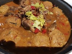 姜黄豆腐煨羊肉-狮王府淮扬菜(夫子庙老门东店)