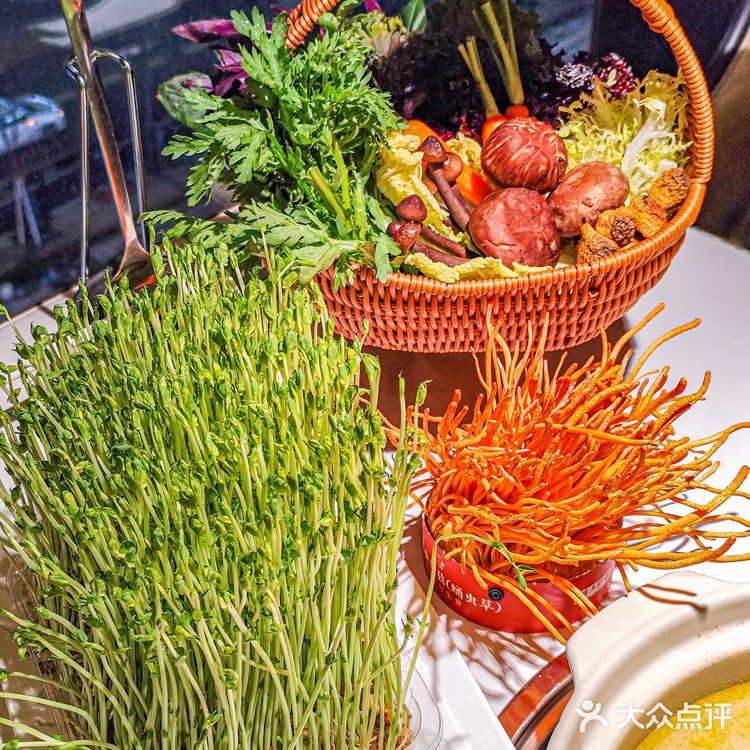 猪肚鸡烫野菜！汤底都被男朋友喝光了！