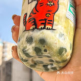 在奶茶里喝到了糯叽叽的豆沙青团💚谁能拒绝‼️