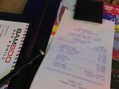 账单-Bamboo Bar & Grill Restaurant
