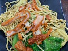 鸡肉丝干捞扁实面-明叔捞面