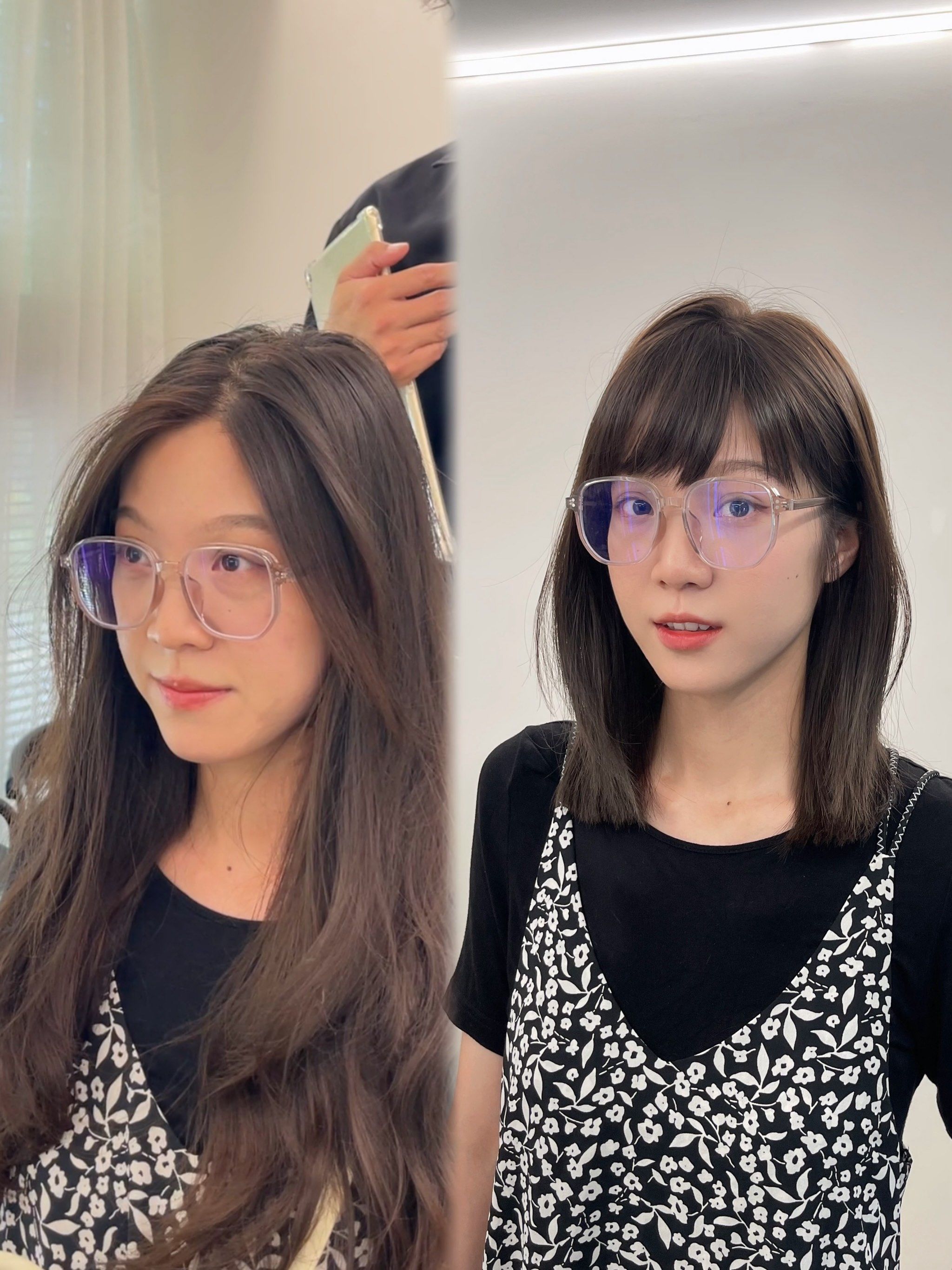 适合戴眼镜的发型