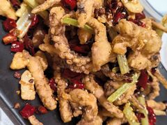 干煸鱿鱼须-大眼锅贴水饺(河东店)