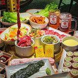 本地人排队吃的首家川派烤肉🆘肥肠芝士条香