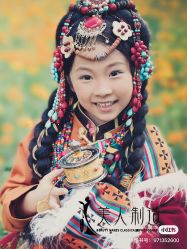 -后宫·古装汉服京剧儿童亲子全家福摄影