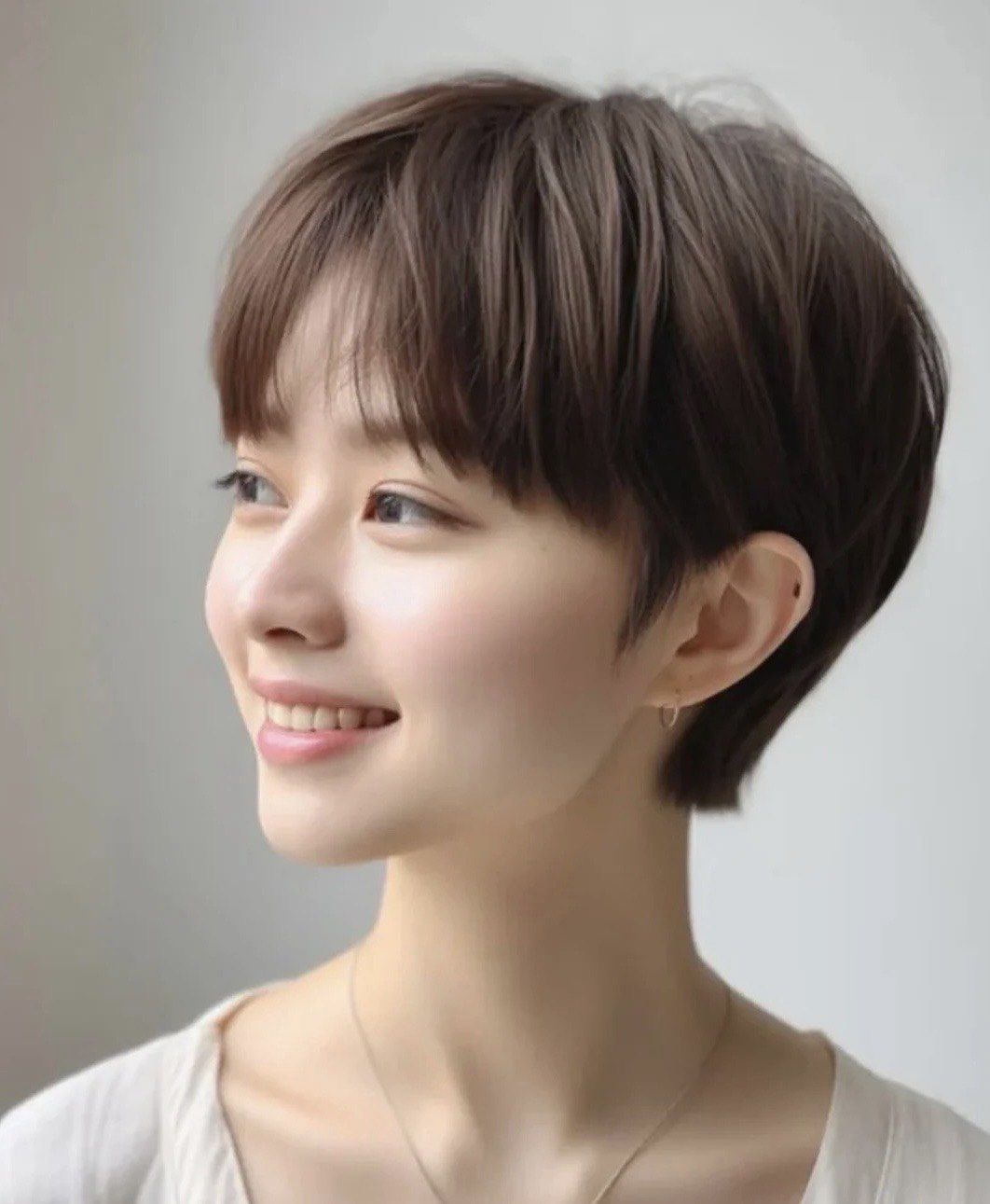 露耳短发 #我要变美变好看