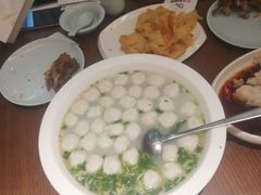 招牌自制手打鱼丸汤-北李妈妈菜·虾爬子大锅贴(贵和店)