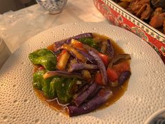 茄子炒青椒-龟兹KUCINA·新疆菜(前滩L+PLAZA店)