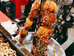 菠萝碳烤鸡腿-斗鸡饭场伙·川菜(浆洗街店)
