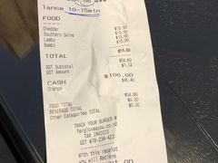 账单-Fergburger(皇后镇店)