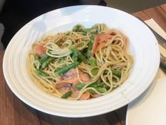 莳萝芦笋珍鲑意面-必胜客(金开大道店)