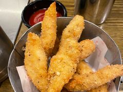 炸自制鸡柳-机器人火炉披萨(爱琴海店)