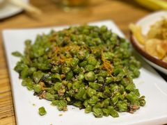 榄菜肉末四季豆-一盏明灯全素斋(殊像寺店)