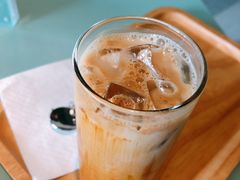 黑糖燕麦冰拿铁-sugarman espresso素饮糖人高新咖啡工厂