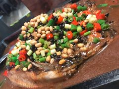 豆豉味清江鱼-探鱼·鲜青椒爽麻烤鱼(苏宁广场店)