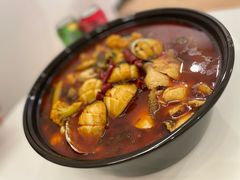 水煮海鲜-胖胖板凳面