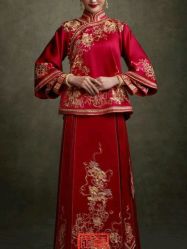 点击看大图 -藤薰定制中式嫁衣礼服旗袍店