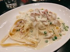 奶油培根意大利面-WOLFGANG PUCK KITCHEN & BAR(迪士尼小镇店)