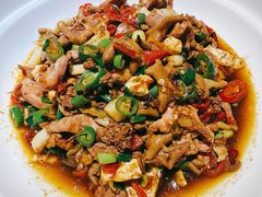 小炒鸡杂-食欲老院子荆芥疙瘩汤(经五路店)