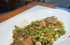Fried Yellowtail with Edamame