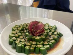 黑椒牛肉拼秋葵-将相和·海鲜蒸饺大连菜