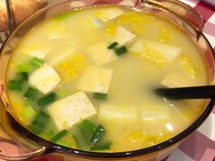 鸡汤小白菜炖豆腐-西贝(上海中心店)