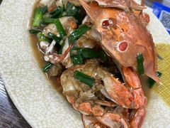 姜葱炒蟹-贞姨美食·老字号海鲜大排档