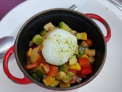 温泉蛋烩蔬菜-LA  PETANQUE(泰安路店)